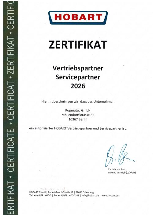 Hobart Servicepartner Popmatec GmbH